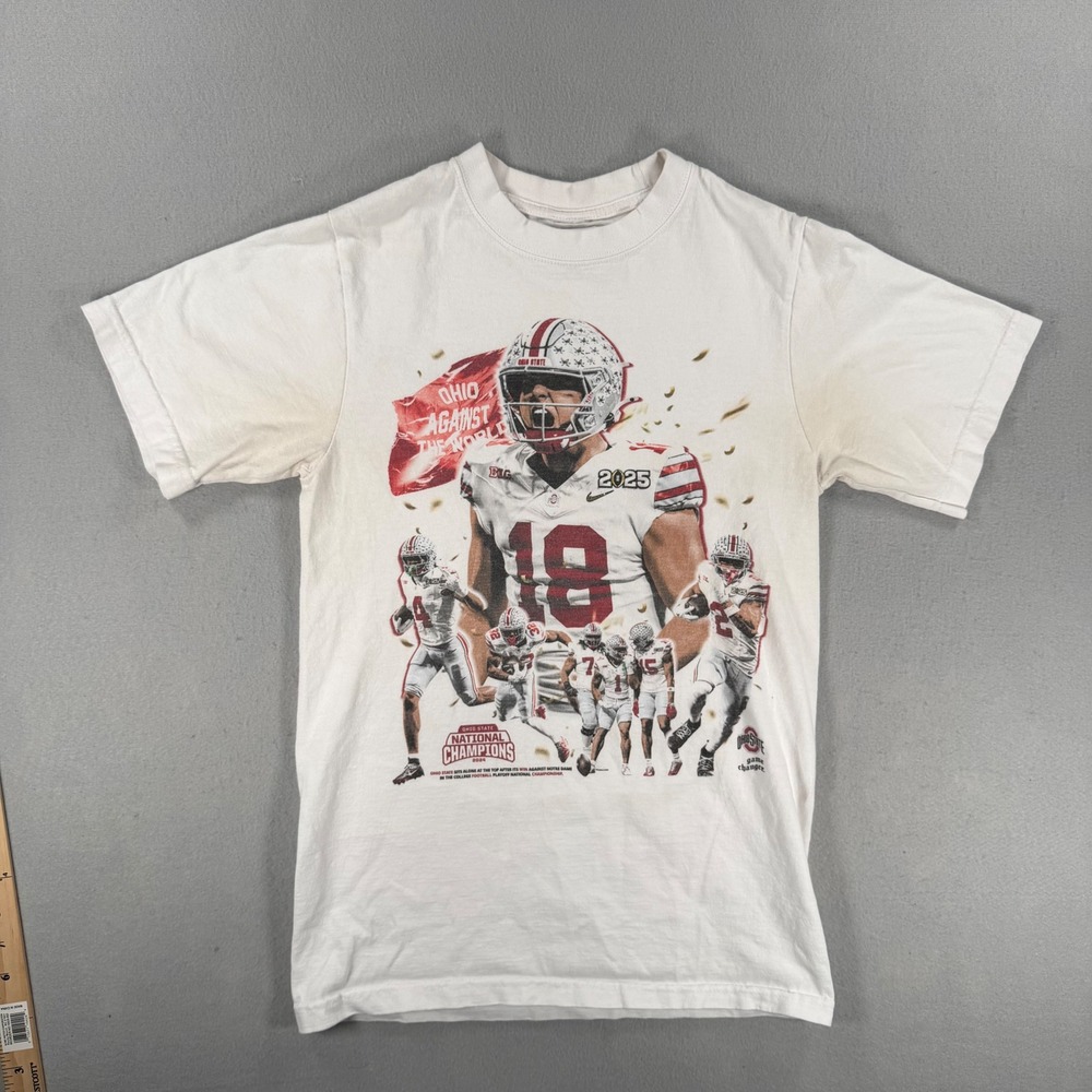 Game Changer Ohio State Buckeyes 2024-25 National Champions White T-Shirt Small